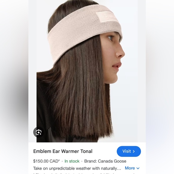 Canada Goose ear warmer / headband - Picture 6 of 7